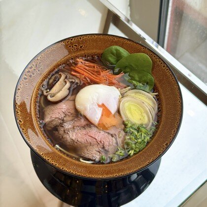 Суп рамен с говядиной