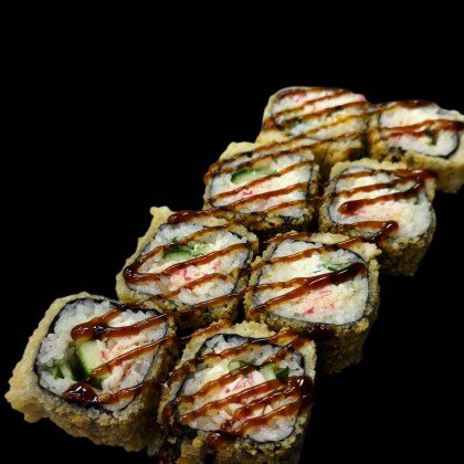 Ролл «Кани фурай» жареный