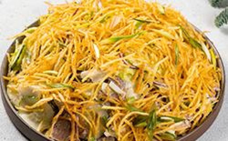 Салат с языком