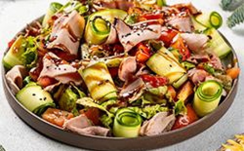 Салат с говядиной терияки