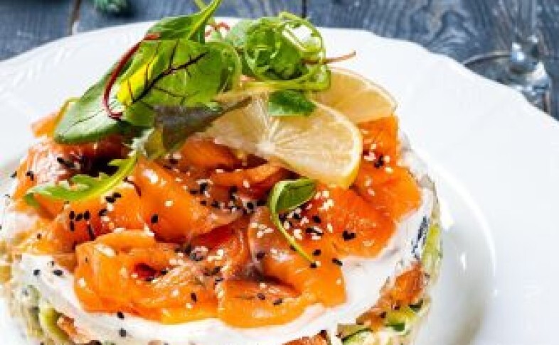 Салат из семги