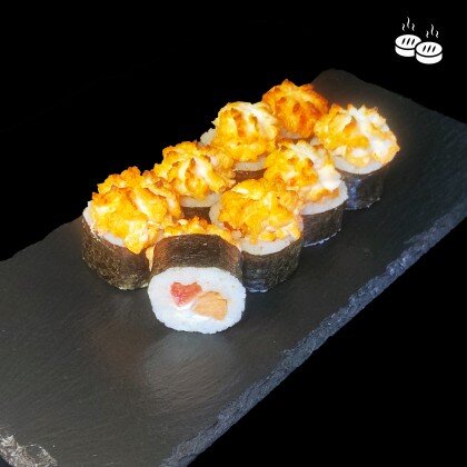 Ролл «Запеченная лава с лососем»