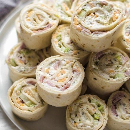 Рулетики с ветчиной