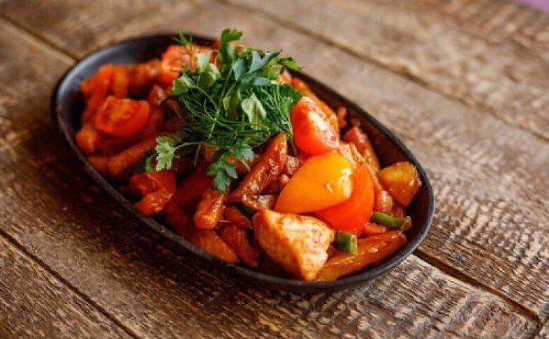 Жаркое с цыпленком