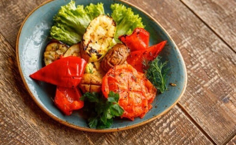 Овощи запеченные на гриле