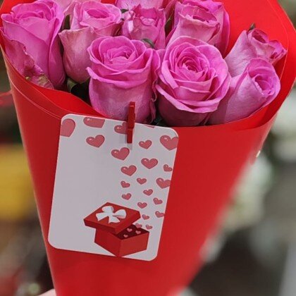 Букет 11 роз Кения.