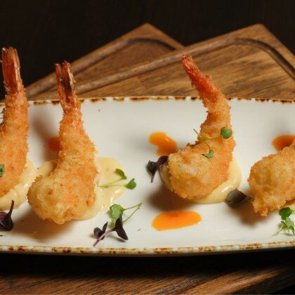 Креветки темпура