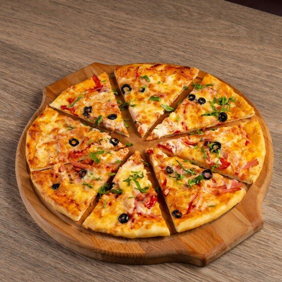 Пицца с ветчиной