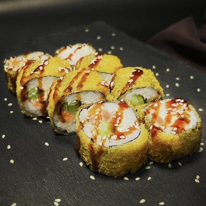 Ролл "Жареная форель" | халяль