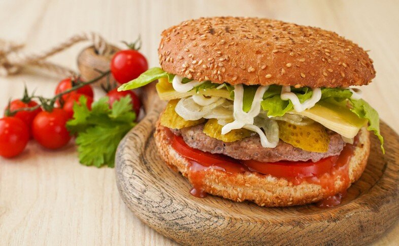 Бургер с говядиной