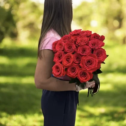 Букет красных роз