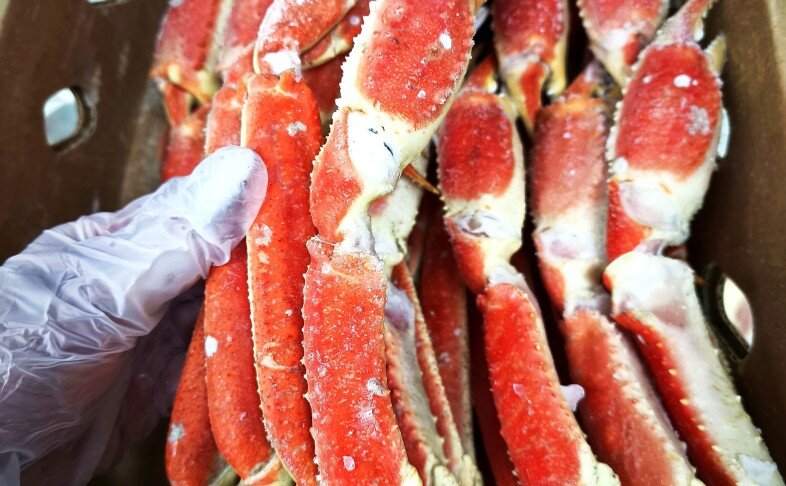 Краб Стригун | конечности 3L - высококачественный морской продукт питания, 350/500 грамм лапа