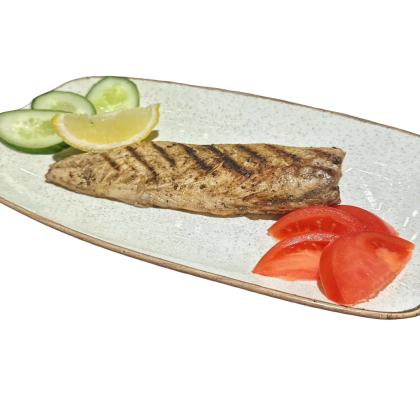 Скумбрия жареная с овощами 160/120г