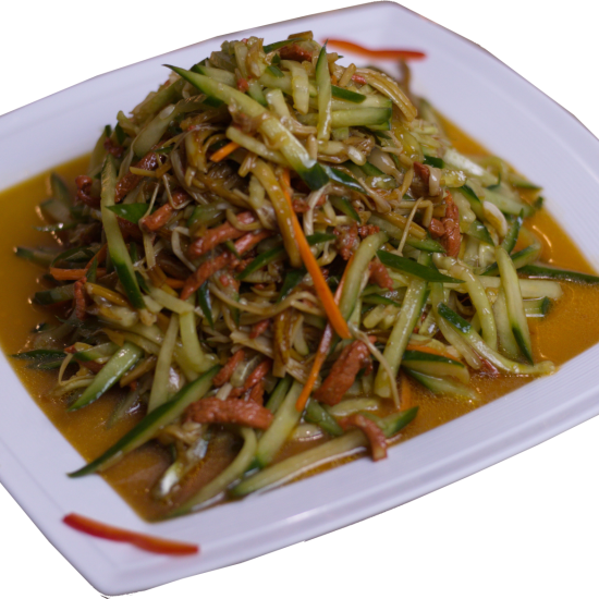 №12 Салат огурец с грибами и мясом