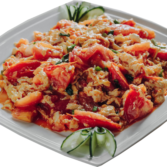 №121 Яйцо с помидором