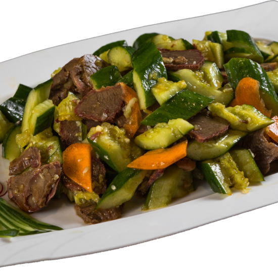 №05 Салат "Говядина с огурцом"