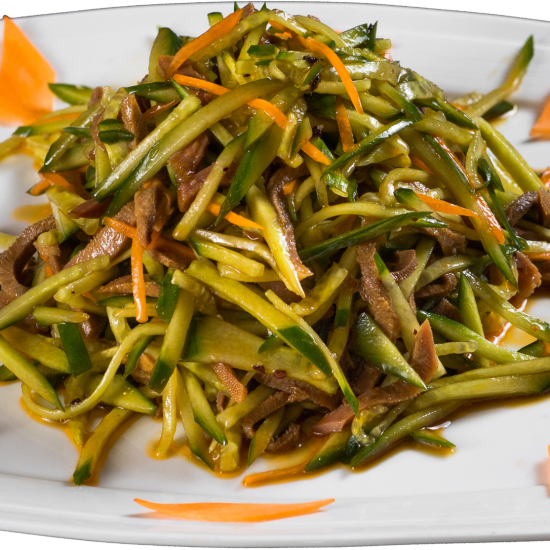 №07 Салат "Язык с огурцом"