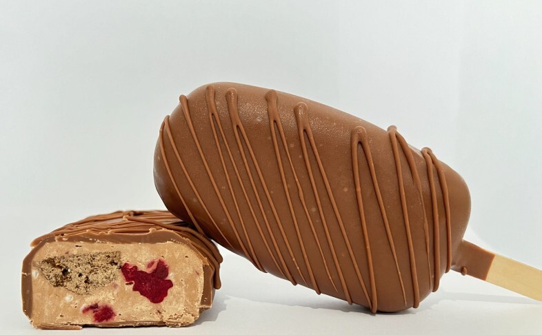 Эскимо-чизкейк на палочке "Вишня в шоколаде"