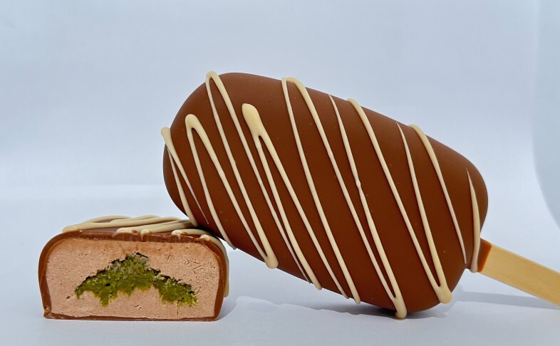 Эскимо-чизкейк на палочке "Дубайский шоколад"