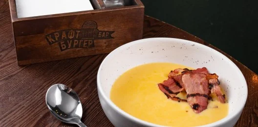 Кукурузный крем-суп с сыром