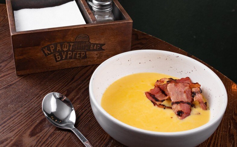 Кукурузный крем-суп с сыром