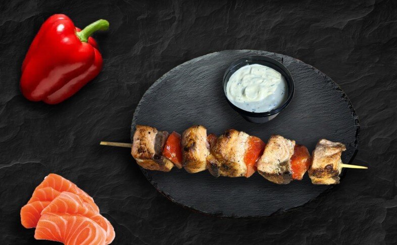 Шашлычки из лосося