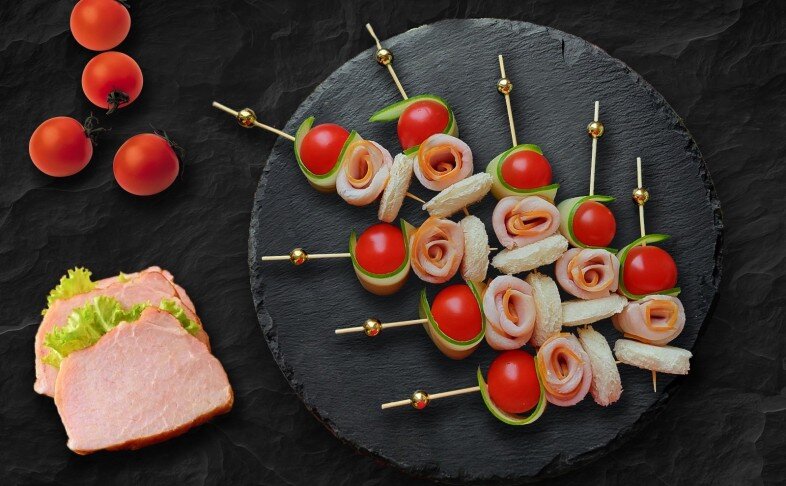 Канапе с карбонадом