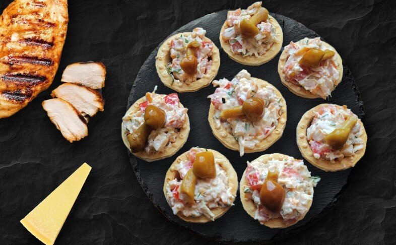 Тарталетки с курицей