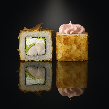 Запеченный с курицей