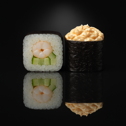 Запеченный с креветкой