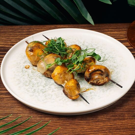 Шампиньоны гриль