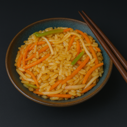 Рис + овощи + соус на выбор