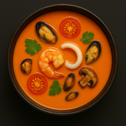 Том ям с морепродуктами