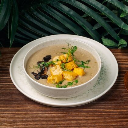 Грибной крем суп с трюфельным маслом