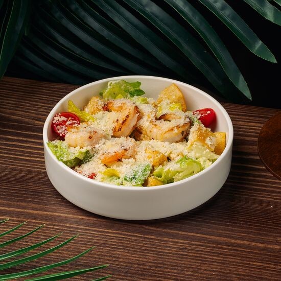 Цезарь "ХБ" с королевскими креветками