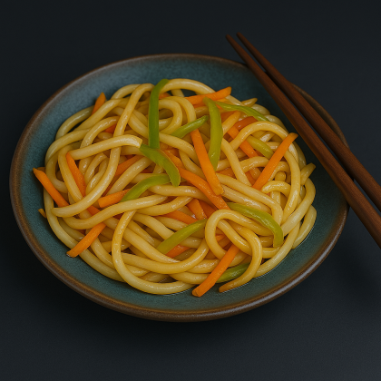 Лапша Удон + овощи + соус на выбор