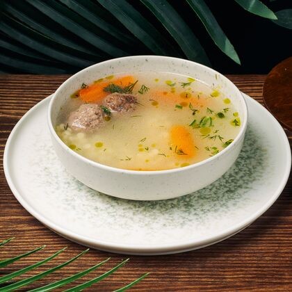 Суп с фрикадельками и птитимом