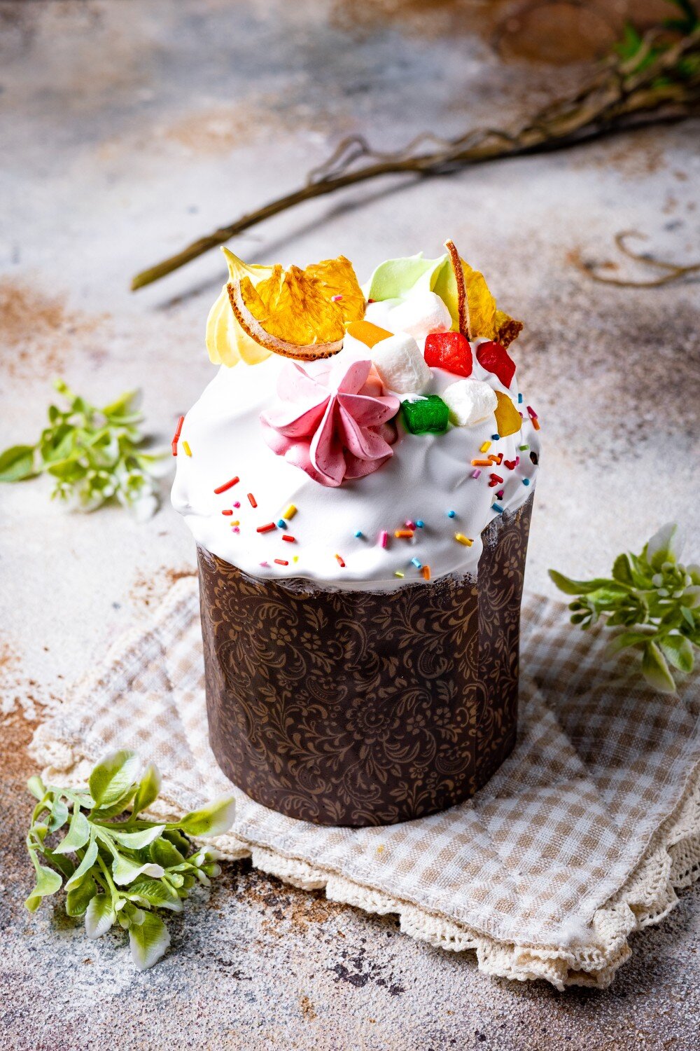 Кулич с цукатами