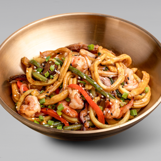 Вок Удон с креветками