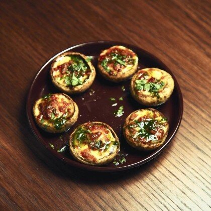 *Шампиньоны запеченные