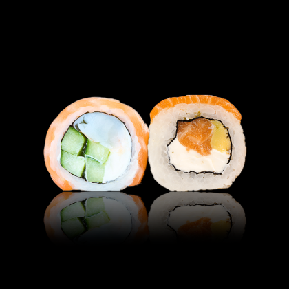 Микс роллов "Много лосося" - 8 шт