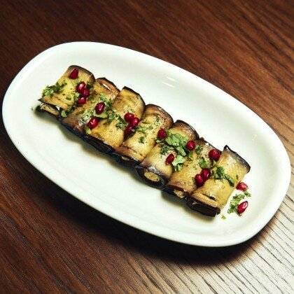 *Рулетики из баклажанов