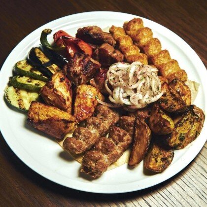 *Тарелка на мангале