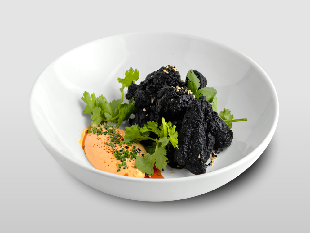 Угольная курица со спайси соусом