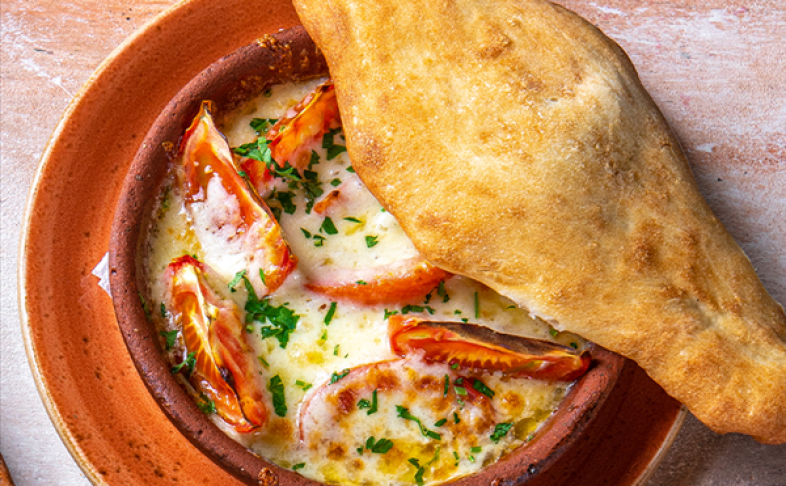 Жареные помидоры с сыром