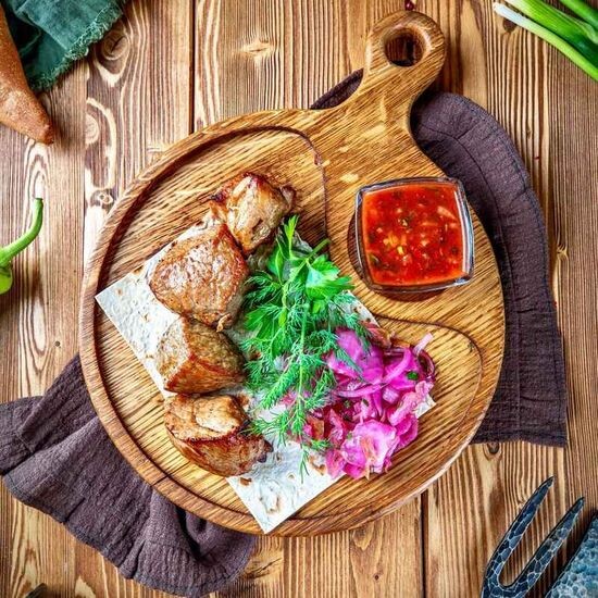 Шашлык из куриного мяса (бедрышек)