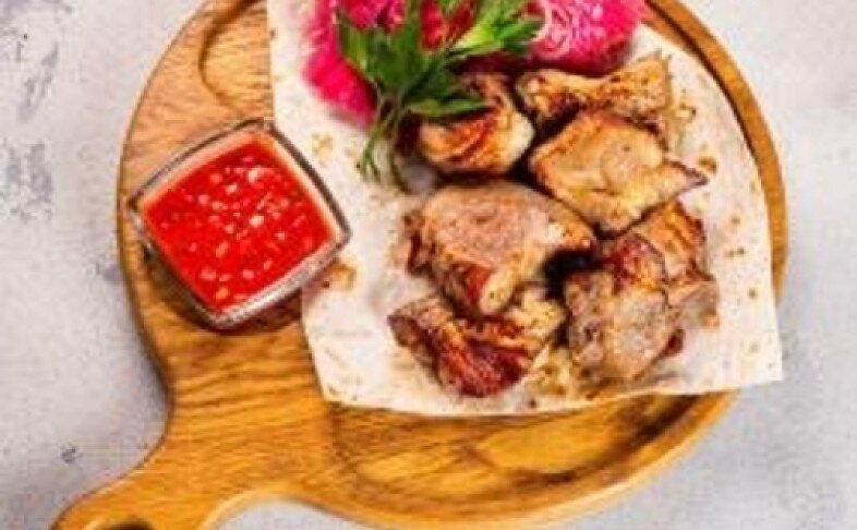 Шашлык из баранины.