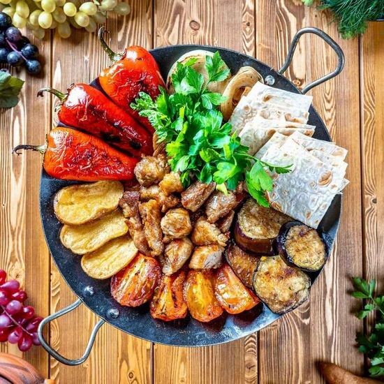 Садж с бараниной