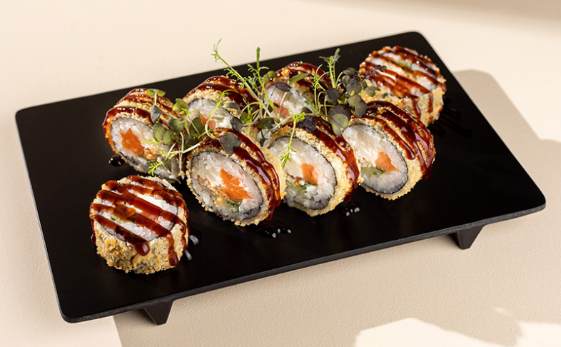 Ролл Горячий с угрём и лососем 290г