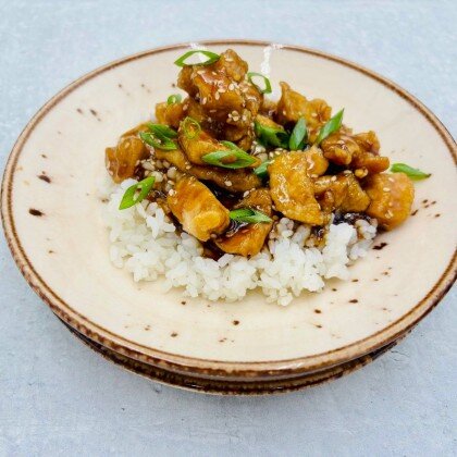 Курица в терияки соусе с рисом